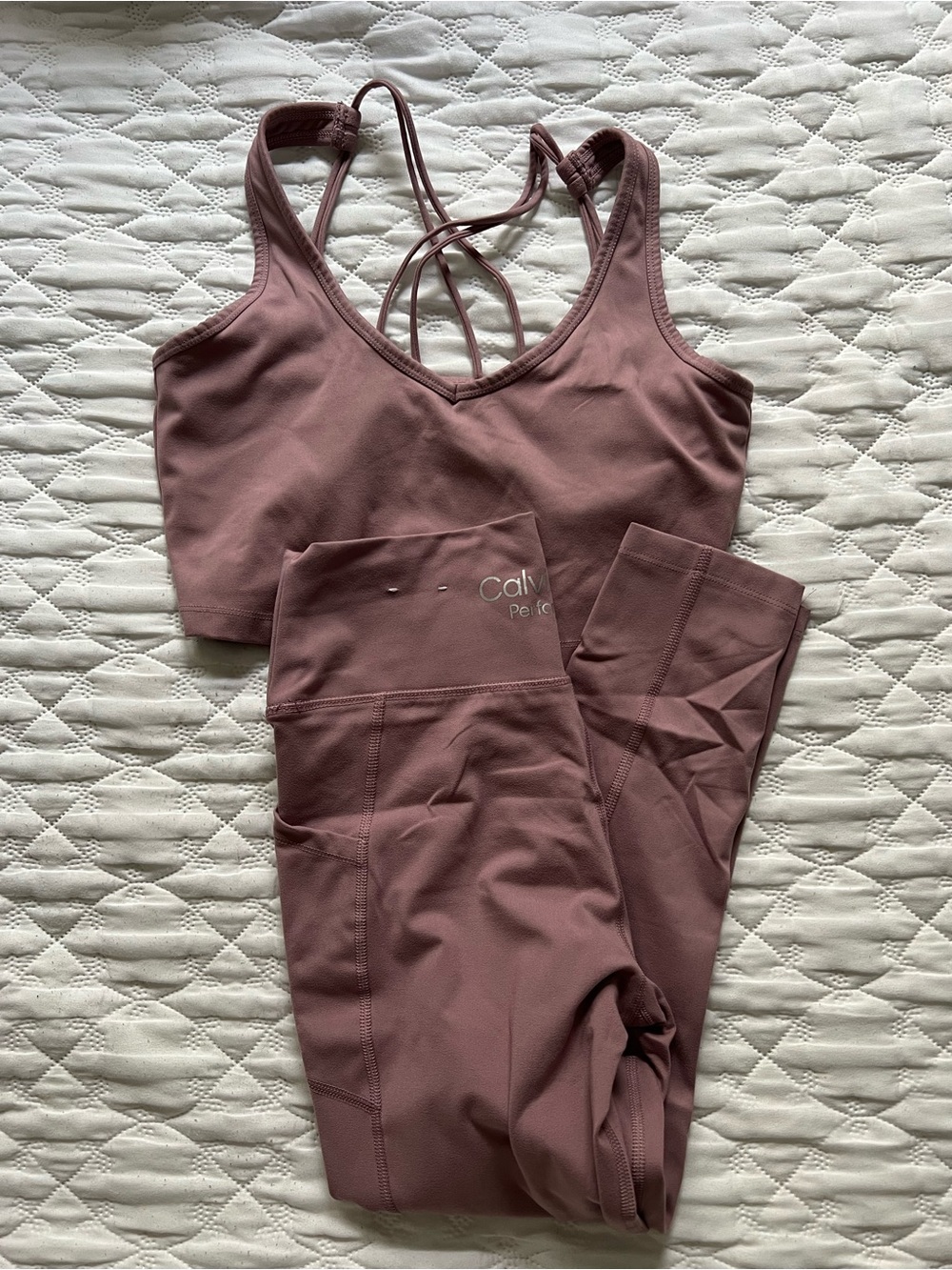Calvin Klein Performance Mauve Active Leggings